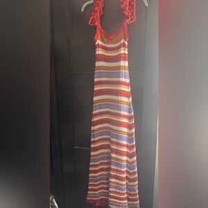 Striped Multicolor Knit Dress by Lucca